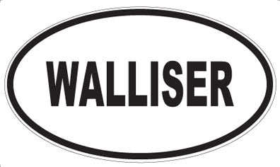 WALLISER - Oval Sticker