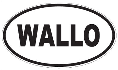 WALLO - Oval Sticker