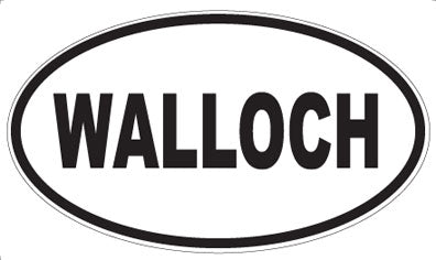 WALLOCH - Oval Sticker