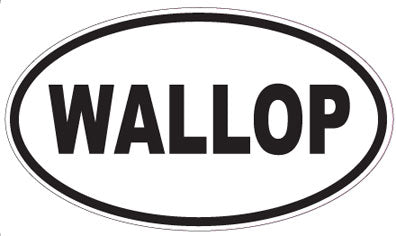 WALLOP - Oval Sticker