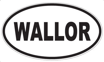 WALLOR - Oval Sticker