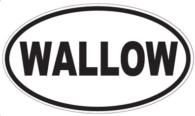 WALLOW - Oval Sticker