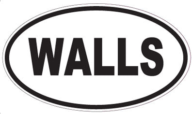 WALLS - Oval Sticker