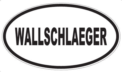 WALLSCHLAEGER - Oval Sticker