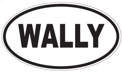 WALLY - Oval Sticker