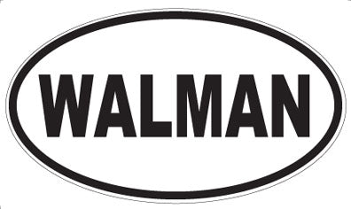 WALMAN - Oval Sticker