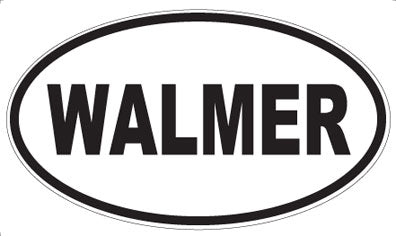 WALMER - Oval Sticker