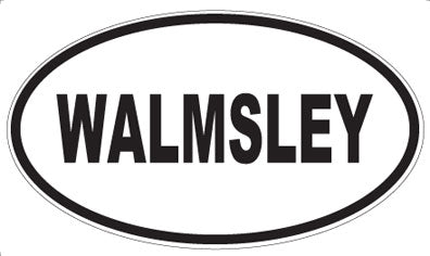 WALMSLEY - Oval Sticker