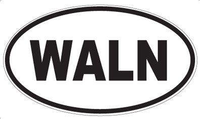 WALN - Oval Sticker