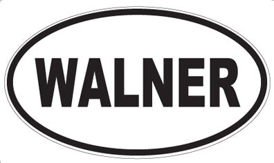 WALNER - Oval Sticker