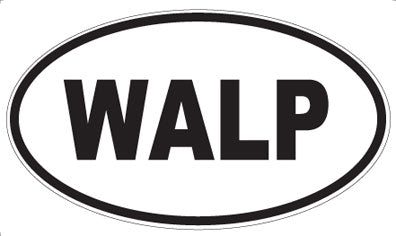 WALP - Oval Sticker
