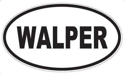 WALPER - Oval Sticker