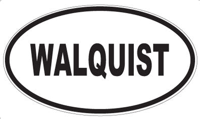 WALQUIST - Oval Sticker