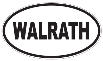 WALRATH - Oval Sticker