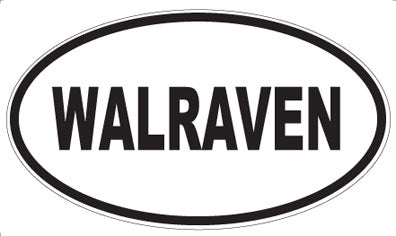 WALRAVEN - Oval Sticker