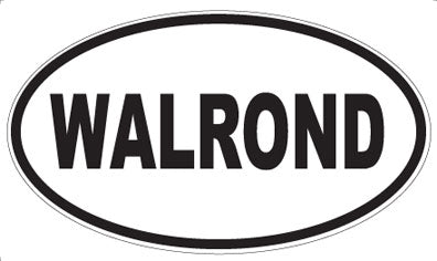 WALROND - Oval Sticker