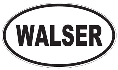 WALSER - Oval Sticker
