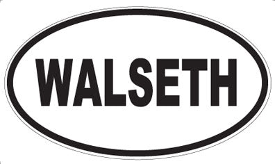 WALSETH - Oval Sticker