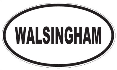 WALSINGHAM - Oval Sticker