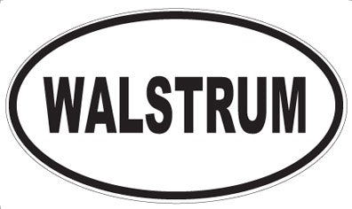 WALSTRUM - Oval Sticker