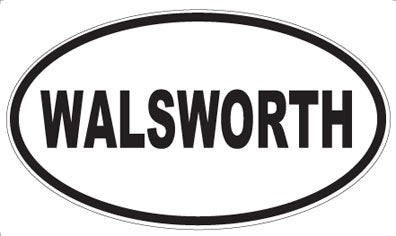 WALSWORTH - Oval Sticker