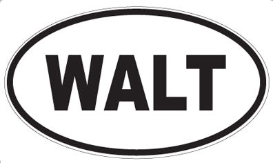 WALT - Oval Sticker