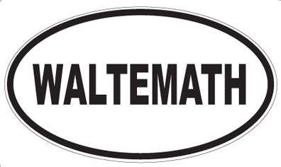 WALTEMATH - Oval Sticker