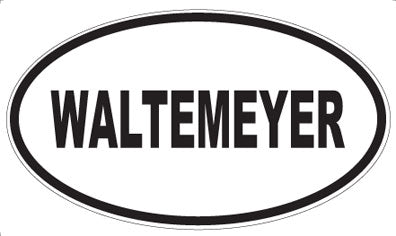 WALTEMEYER - Oval Sticker
