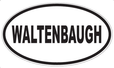 WALTENBAUGH - Oval Sticker