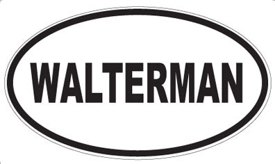 WALTERMAN - Oval Sticker