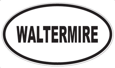 WALTERMIRE - Oval Sticker
