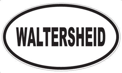 WALTERSHEID - Oval Sticker
