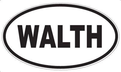 WALTH - Oval Sticker