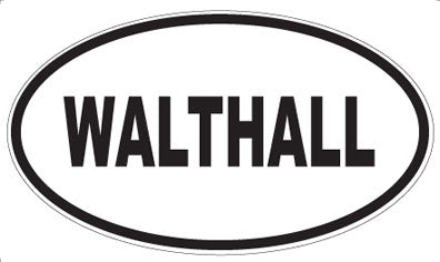 WALTHALL - Oval Sticker