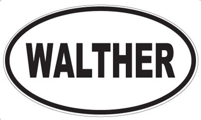 WALTHER - Oval Sticker