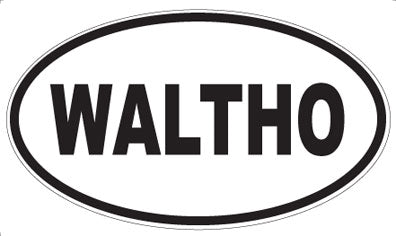 WALTHO - Oval Sticker