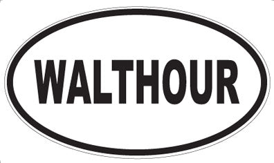 WALTHOUR - Oval Sticker