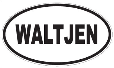 WALTJEN - Oval Sticker
