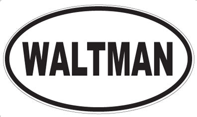 WALTMAN - Oval Sticker
