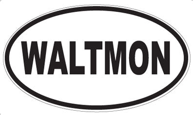 WALTMON - Oval Sticker