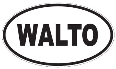 WALTO - Oval Sticker