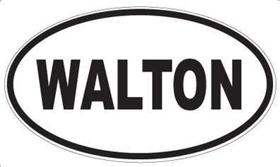 WALTON - Oval Sticker
