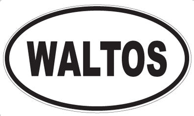 WALTOS - Oval Sticker