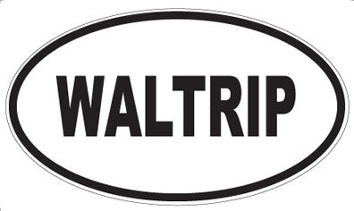 WALTRIP - Oval Sticker
