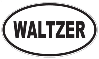 WALTZER - Oval Sticker