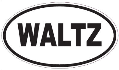 WALTZ - Oval Magnet