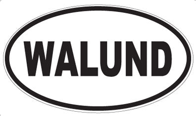 WALUND - Oval Sticker