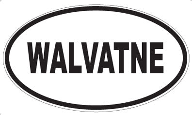 WALVATNE - Oval Sticker