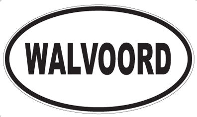 WALVOORD - Oval Sticker