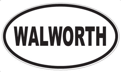 WALWORTH - Oval Sticker